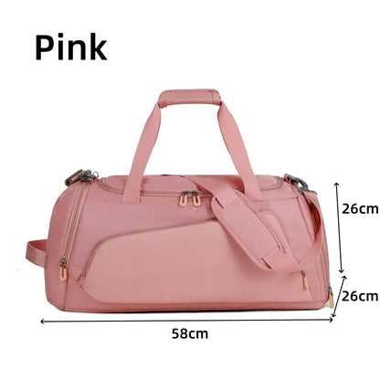 New Gym Bag Multi-Functional Waterproof Sport Bags Men Women Training Fitness Yoga Travel Handbag with Shoe Pouch Luggage Bag