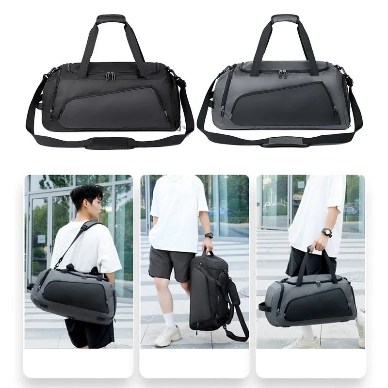 New Gym Bag Multi-Functional Waterproof Sport Bags Men Women Training Fitness Yoga Travel Handbag with Shoe Pouch Luggage Bag