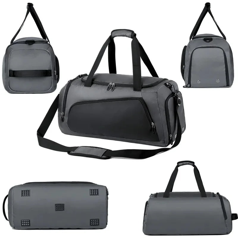 New Gym Bag Multi-Functional Waterproof Sport Bags Men Women Training Fitness Yoga Travel Handbag with Shoe Pouch Luggage Bag