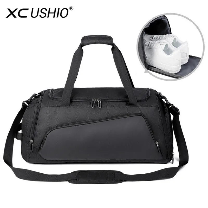 New Gym Bag Multi-Functional Waterproof Sport Bags Men Women Training Fitness Yoga Travel Handbag with Shoe Pouch Luggage Bag